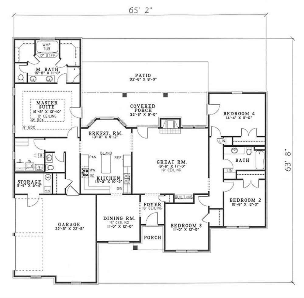 French, Traditional House Plans - Home Design Kensington Cove # 3908