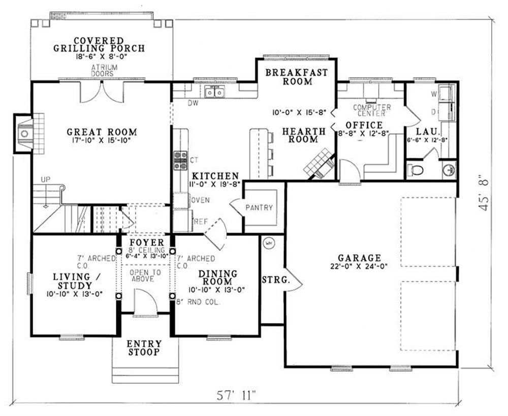 Traditional, Colonial, Farmhouse House Plans - Home Design NDG-329 # 3567