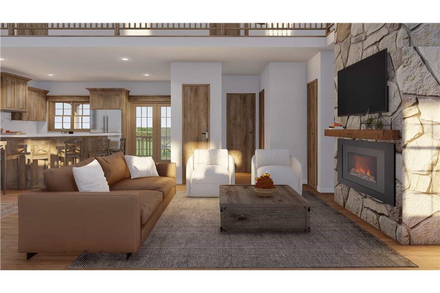 Great Room of this 2-Bedroom,1400 Sq Ft Plan -153-1649