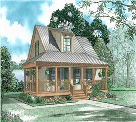 Country Home Plan - 3 Bedrms, 2 Baths - 1397 Sq Ft - #153-1651