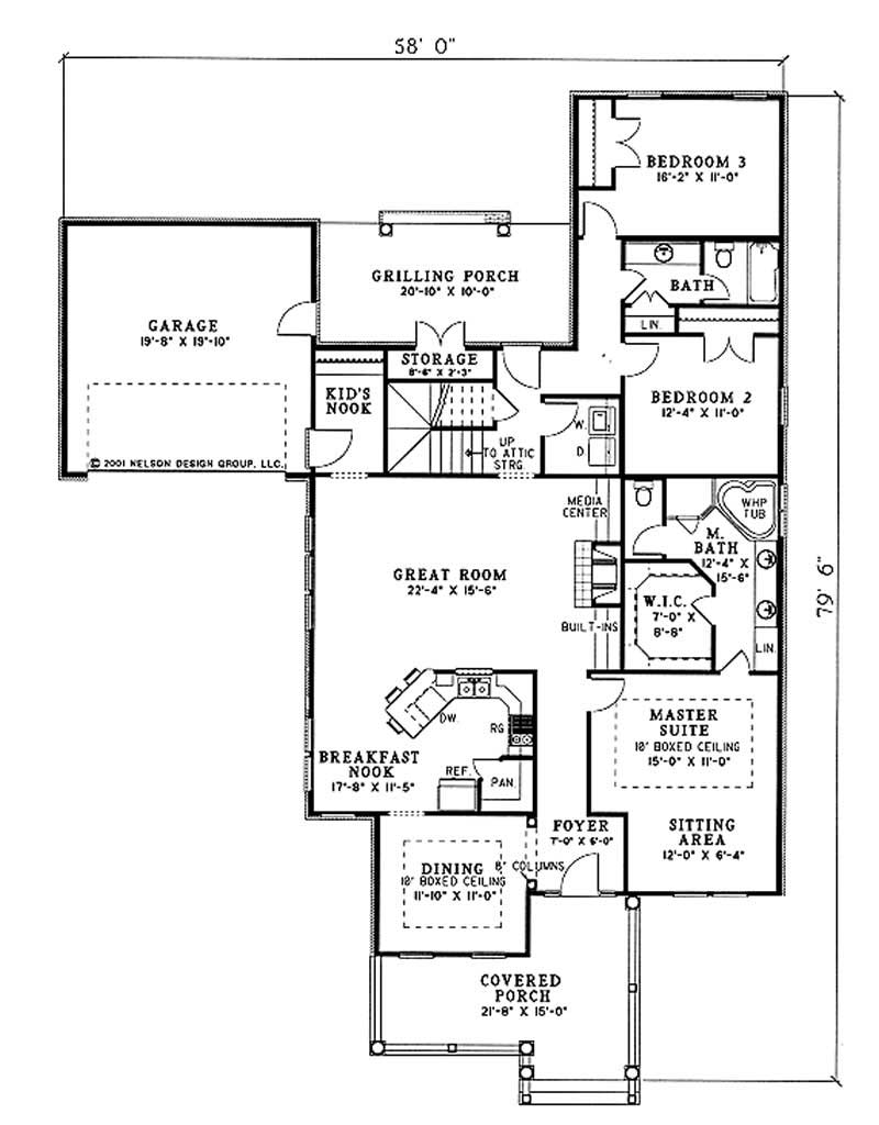 Traditional House Plans - Home Design Windstone Place # 3807