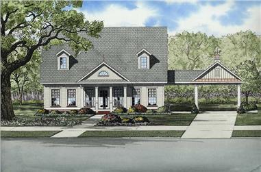 3-Bedroom, 2140 Sq Ft Colonial House Plan - 153-1714 - Front Exterior