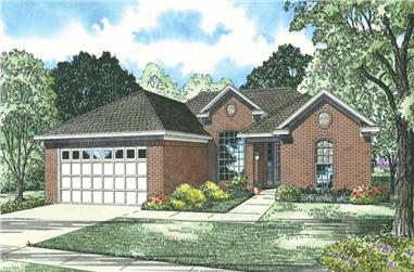 4-Bedroom, 2070 Sq Ft Contemporary House Plan - 153-1734 - Front Exterior