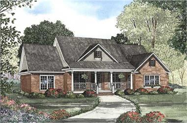 4-Bedroom, 2261 Sq Ft Southern Home Plan - 153-1821 - Main Exterior