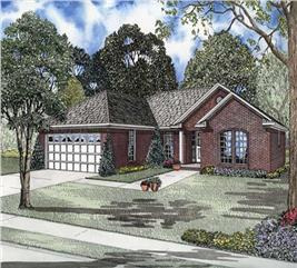 Ranch House Plan - 3 Bedrms, 2 Baths - 1680 Sq Ft - #153-1859