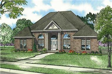 3-Bedroom, 2525 Sq Ft Traditional House Plan - 153-1839 - Front Exterior