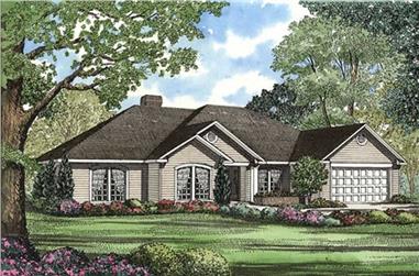 4-Bedroom, 2107 Sq Ft Southern House Plan - 153-1915 - Front Exterior