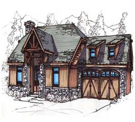 Arts and Crafts Home Plan - 3 Bedrms, 2 Baths - 1282 Sq Ft - #153-1929