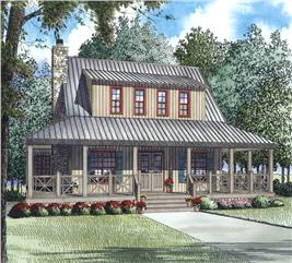 Farmhouse Home - 3 Bedrms, 3.5 Baths - 1661 Sq Ft - Plan #193-1005