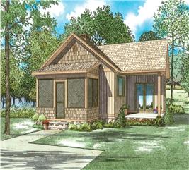 Cottage House Plan #153-2046: 2 Bedrm, 859 Sq Ft Home | ThePlanCollection