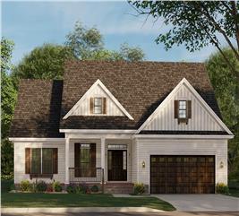 Traditional Style House - 3 Bedrms, 2 Baths - 1723 Sq Ft - Plan #153-2100