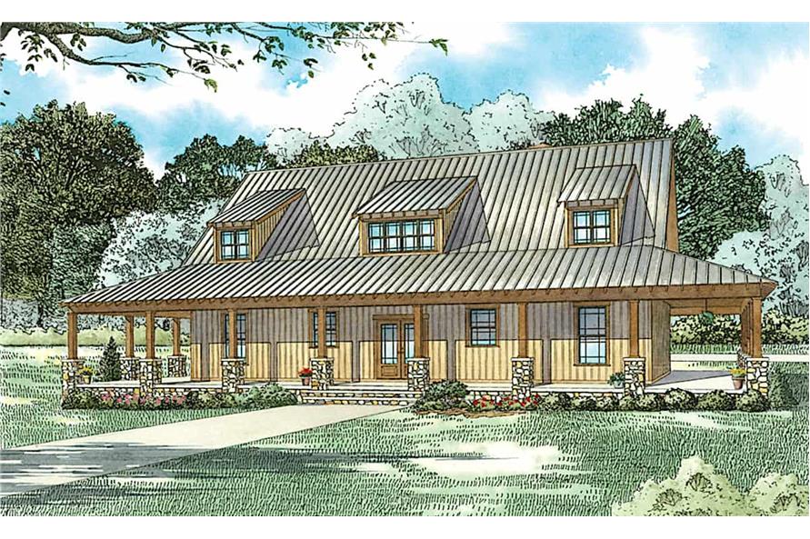 4-Bedroom, 2981 Sq Ft Farmhouse Plan #153-2111 - Main Exterior