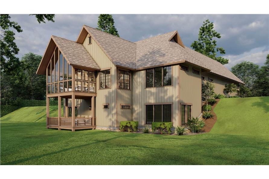 Left Side View of this 4-Bedroom,3447 Sq Ft Plan -153-2113