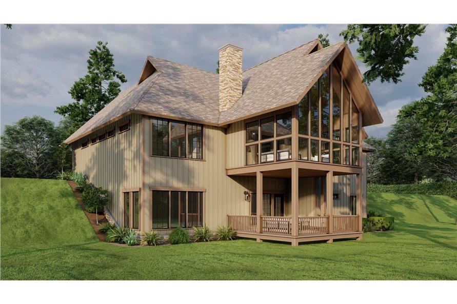 Right Side View of this 4-Bedroom,3447 Sq Ft Plan -153-2113