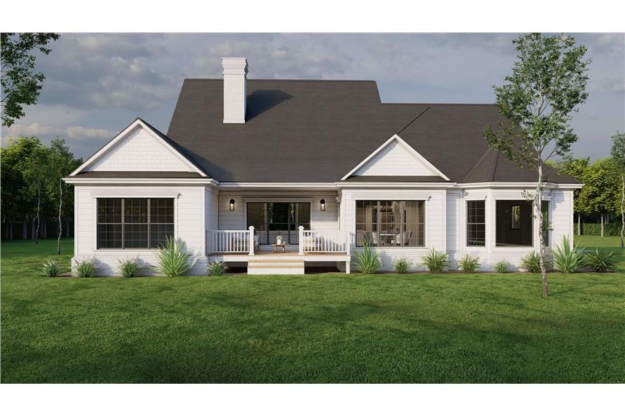 Rear View of this 4-Bedroom,2499 Sq Ft Plan -153-2114