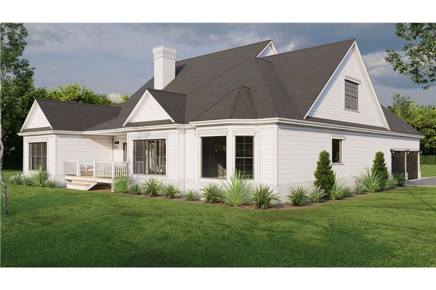 Rear View of this 4-Bedroom,2499 Sq Ft Plan -153-2114