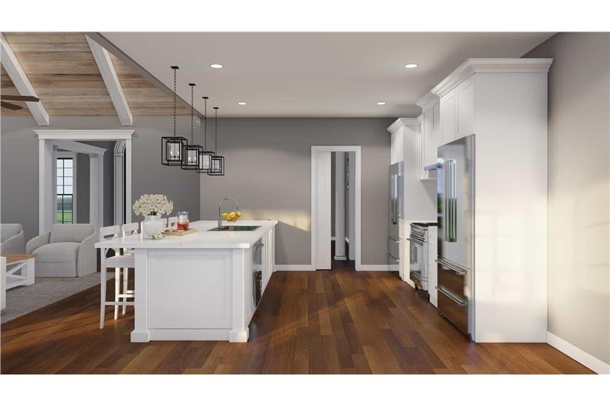 Kitchen: Breakfast Bar of this 4-Bedroom,2499 Sq Ft Plan -153-2114