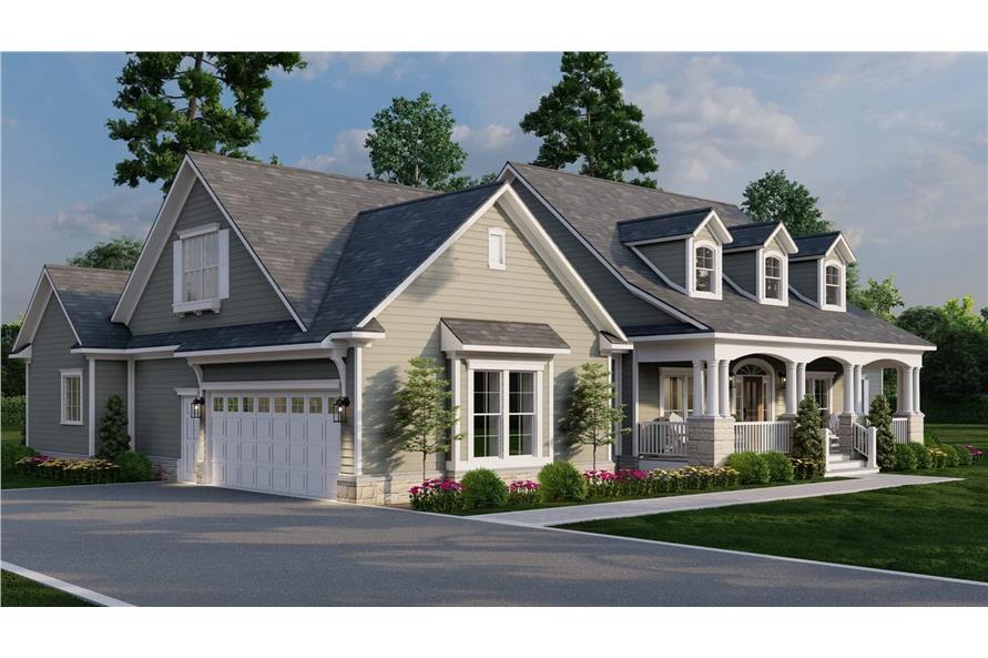 Left Side View of this 4-Bedroom,2516 Sq Ft Plan -153-2115