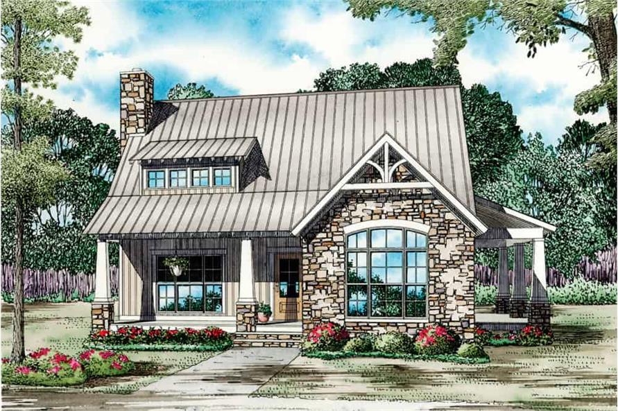 3-Bedroom, 1874 Sq Ft Craftsman Home Plan - 153-2120 - Main Exterior