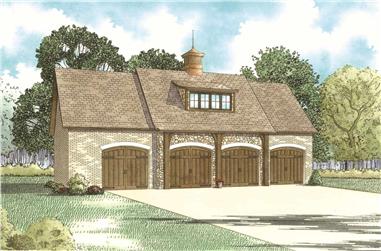 1289 Sq Ft Garage House Plan #153-2122