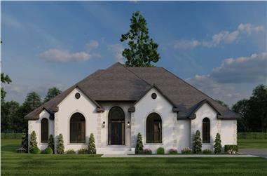 4-Bedroom, 2631 Sq Ft Traditional Home Plan - 153-2125 - Main Exterior