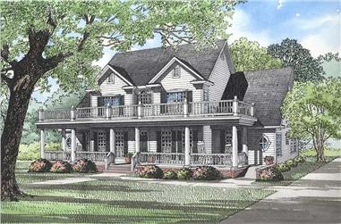 3-Bedroom, 3706 Sq Ft Traditional House Plan - 153-2126 - Front Exterior