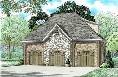 1026 Sq Ft Garage House Plan #153-2127