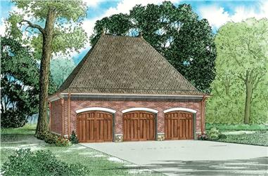 887 Sq Ft Garage Plan #153-2129