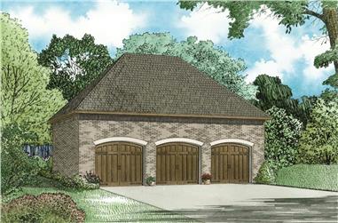 887 Sq Ft Garage Plan #153-2130