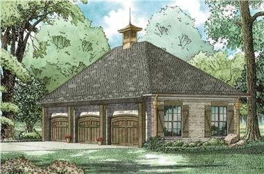 973 Sq Ft Garage Plan #153-2132