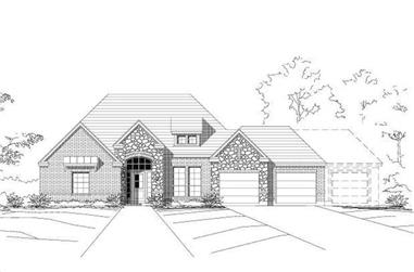 4-Bedroom, 2052 Sq Ft Ranch House Plan - 156-1004 - Front Exterior