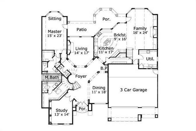 Traditional House Plans - Home Design OHP-20870 # 16250