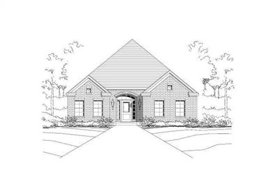 3-Bedroom, 1804 Sq Ft Ranch House Plan - 156-1218 - Front Exterior