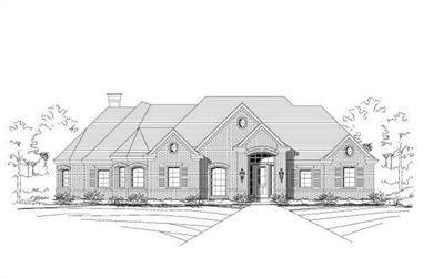 3-Bedroom, 2654 Sq Ft Ranch House Plan - 156-1436 - Front Exterior