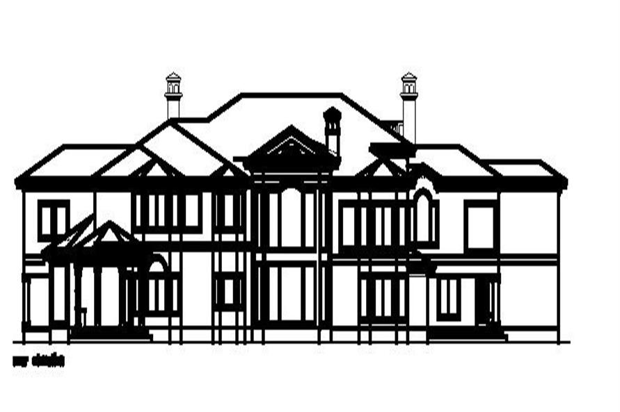 Colonial Floor Plan 6 Bedrms 6 5 Baths 8662 Sq Ft 156 1686