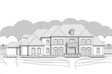 4-Bedroom, 5829 Sq Ft Luxury Home Plan - 156-1742 - Main Exterior