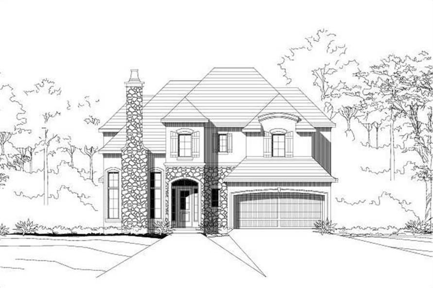 4-Bedroom, 3484 Sq Ft Country House Plan - 156-1773 - Front Exterior