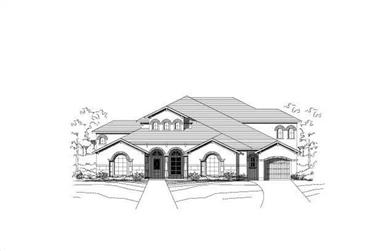 4-Bedroom, 4965 Sq Ft Luxury Home Plan - 156-1922 - Main Exterior