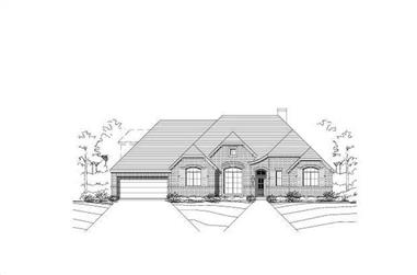 4-Bedroom, 3068 Sq Ft Ranch Home Plan - 156-2101 - Main Exterior