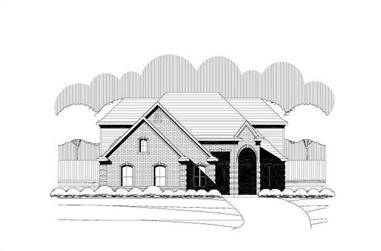 3-Bedroom, 3132 Sq Ft Traditional House Plan - 156-2122 - Front Exterior