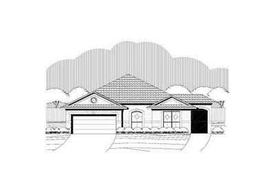 3-Bedroom, 2006 Sq Ft Ranch House Plan - 156-2322 - Front Exterior