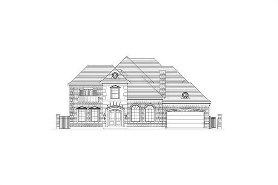6-Bedroom, 5514 Sq Ft French House Plan - 156-2449 - Front Exterior