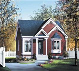 Bungalow House Plan - 2 Bedrms, 1 Baths - 896 Sq Ft - #157-1047