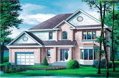 3-Bedroom, 1940 Sq Ft European Home Plan - 157-1072 - Main Exterior