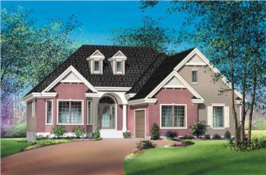 2-Bedroom, 1421 Sq Ft House Plan - 157-1074 - Front Exterior