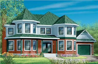 4-Bedroom, 2328 Sq Ft European House Plan - 157-1075 - Front Exterior