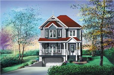 3-Bedroom, 1332 Sq Ft Small House Plans - 157-1132 - Main Exterior