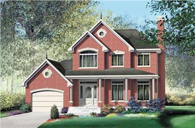 3-Bedroom, 1671 Sq Ft European Home Plan - 157-1138 - Main Exterior