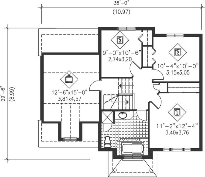 Small House Plans - Home Design PI-20091 # 12806