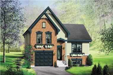 3-Bedroom, 1445 Sq Ft Small House Plans - 157-1166 - Front Exterior